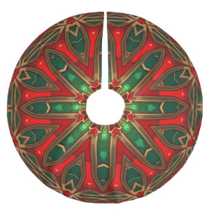 Rode Groene Decoratieve Boom Rok Kerstboom Rok