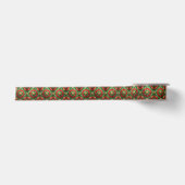 Rode groene decoratieve feest lint (Voorkant)