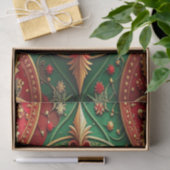 Rode groene decoratieve feest tissuepapier (Geschenk)