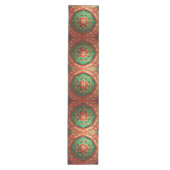 Rode groene decoratieve feesttafel loper (Voorkant)