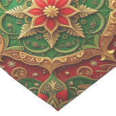 Rode groene decoratieve feesttafel loper (Hoek)