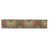 Rode Groene Decoratieve Kerst Tafel Runner Medium Tafelloper (Horizontaal)