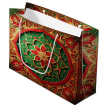 Rode groene decoratieve kerstcadeautas