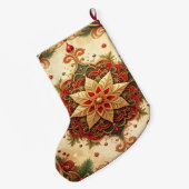 Rode Groene Decoratieve Kerstsok (Achterkant (Hangend))