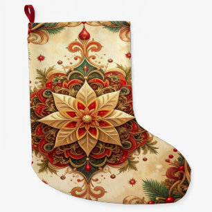 Rode Groene Decoratieve Kerstsok