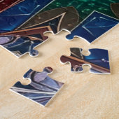 Rode Groene Decoratieve Legpuzzel (Zijkant)