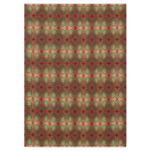 Rode groene decoratieve vakantie tafelkleed (Voorkant)