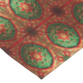 Rode groene decoratieve vakantie tafelkleed (Gekanteld)