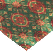 Rode groene decoratieve vakantietafelkleed tafelkleed (Gekanteld)