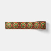 Rode Groene Decorative Feest Satijnen Lint (Voorkant)