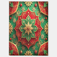 Rode Groene Decorative Kerstvakantie Magneet