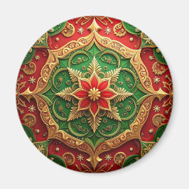 Rode Groene Decorative Kerstvakantie Magneet