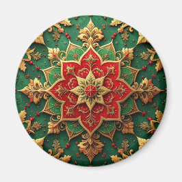 Rode Groene Decorative Kerstvakantie Magneet