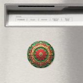 Rode Groene Decorative Kerstvakantie Magneet (Insitu (Vaatwasser))