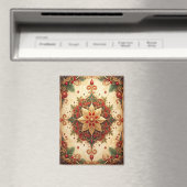 Rode Groene Decorative Kerstvakantie Magneet (Insitu (Vaatwasser))