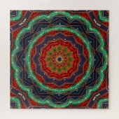 Rode Groene Decorative Legpuzzel (Horizontaal)