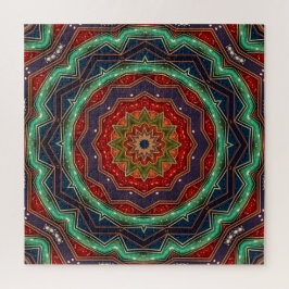 Rode Groene Decorative Legpuzzel