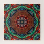 Rode Groene Decorative Legpuzzel (Horizontaal)