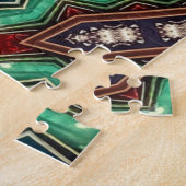 Rode Groene Decorative Legpuzzel (Zijkant)