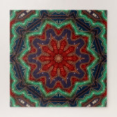 Rode Groene Decorative Legpuzzel (Horizontaal)