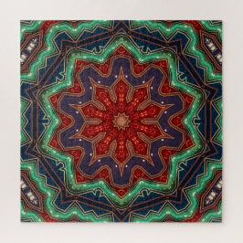 Rode Groene Decorative Legpuzzel
