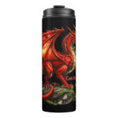 Rode Groene Draak, Geest kan in iedereen verblijve Thermosbeker (Voorkant)