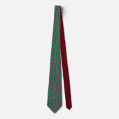 Rode groene en blauwe stropdas (Voorkant)
