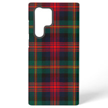 Rode, groene en blauwe tartan telefoonhoes