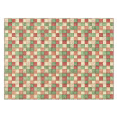 Rode groene en crèmekleurige patchwork quilt uitst tafelkleed (Voorkant (Horizontaal))