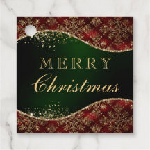 Rode, groene en gouden glittersierdamask Kerstmis