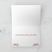 Rode, groene en gouden kerstballen Spaanse Kerstmi Feestdagen Kaart (Binnen)