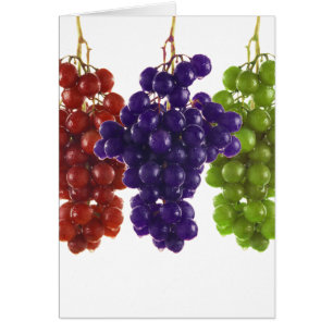 Rode groene en Paarse druiven