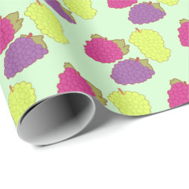 Rode, groene en Paarse druiven Cadeaupapier