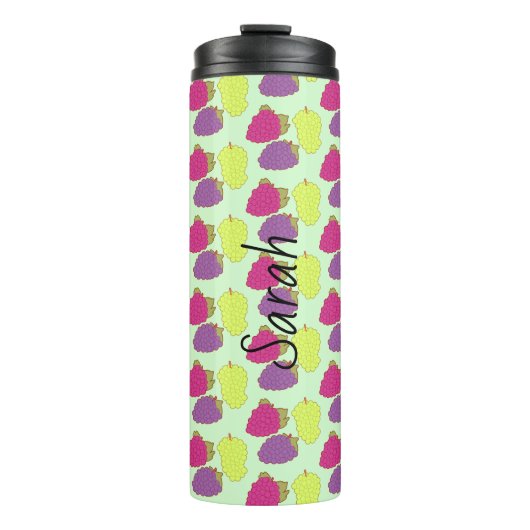 Rode, groene en Paarse druiven Thermosbeker (Voorkant)