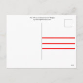 Rode, groene en witte cementstrips feestdagenkaart (Achterkant)