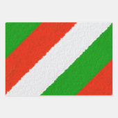 Rode, groene en witte cementstrips inpakpapier vel (Voorkant 2)