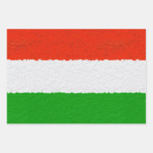 Rode, groene en witte cementstrips inpakpapier vel (Voorkant)