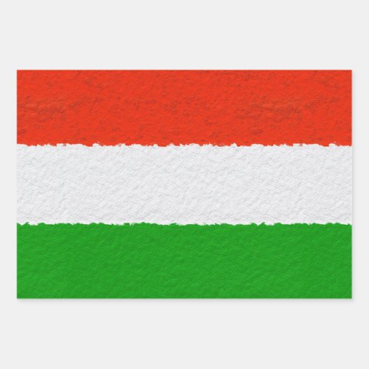 Rode, groene en witte cementstrips inpakpapier vel (Voorkant)