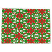 Rode, groene en witte Kaleidoscoop Large Cadeautasje (Achterkant)