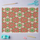 Rode, groene en witte Kaleidoscoop Tissuepapier (Craft)