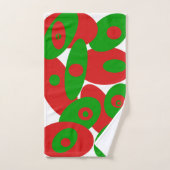 Rode, groene en witte orgels bad handdoek (Handdoek)