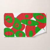 Rode, groene en witte orgels bad handdoek (Handdoek)
