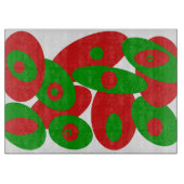 Rode, groene en witte orgels snijplank (Voorkant)