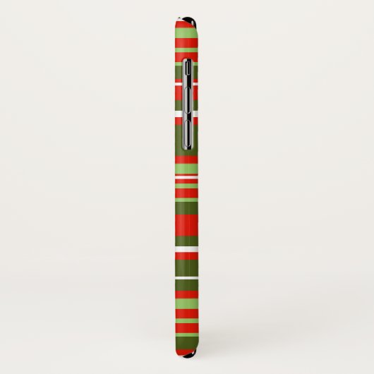 Rode, groene en witte stripper iPhone/iPad-draagta Case-Mate iPhone Case (Achterkant/links)
