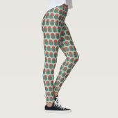 Rode groene feestdag kerstmis hanukkah cadeaudoos leggings (Rechts)