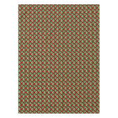 rode groene feestjes met kerstmis in de kiem tafelkleed (Voorkant)