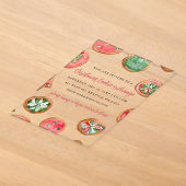 Rode Groene Festieve Cookie Uitwisseling Kerstfees Acryl Uitnodigingen (Laagn)