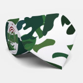 Rode Groene Flora Botanical Stropdas (Opgerold)