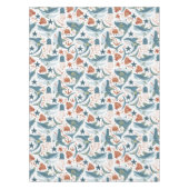 Rode Groene Gele Haai Shell Zeester Kwallen Tafelkleed (Voorkant)