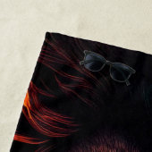 Rode Groene Gele Leeuw 01 Strandlaken (In situ)